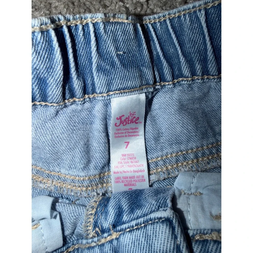 Girl wide leg cargo jeans size 7